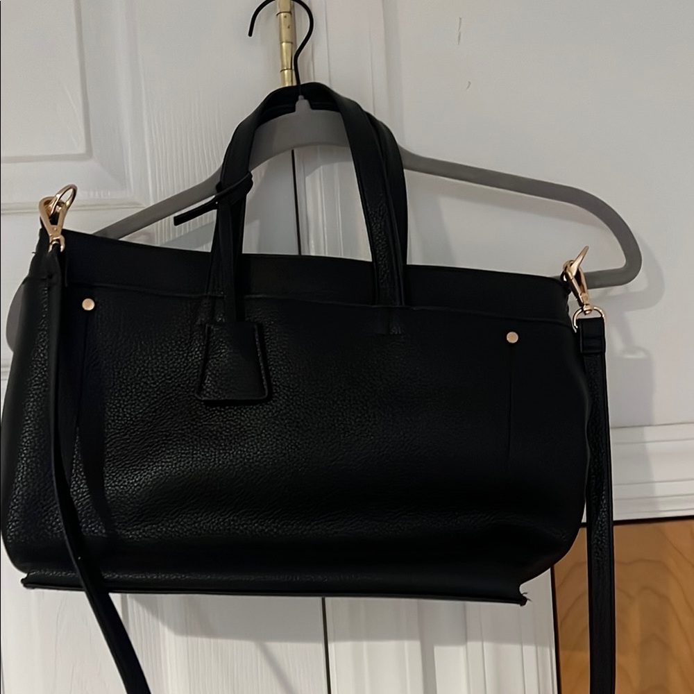 A New Day Black Tote Bag with Sleek Design
